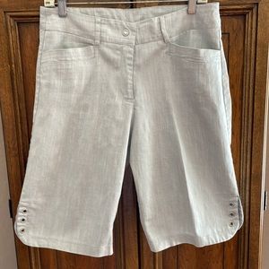 Lula-B ladies Bermuda shorts, pale grey, size 6
